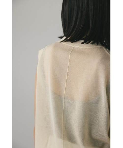 STYLEMIXER(スタイルミキサー)の「ウォッシャブルリネンミックスニットタンク(タンクトップ・レディース・アイボリー/ブラック/チャコールグレー/ピンク・FREE)」の12枚目の写真