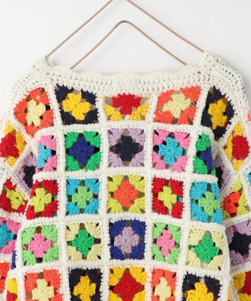 LOWRYS FARM（ローリーズファーム）の「ハンドクロシェニットカーデ　967941（カーディガン/ボレロ・キッズ・ホワイト/ブラック/ホワイト系その他・110cm/120cm/130cm/140cm/150cm）」の20枚目の写真