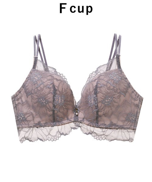 特盛ブラ・ノンワイヤー]ラクに盛れる シャルマンノワールブラ(F