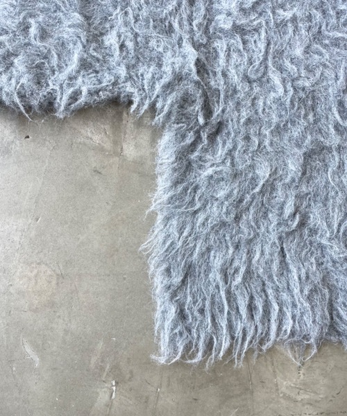 SHAGGIE（シャギー）の「ウール深Vネックシャギーオーバーニット（ニット/セーター・レディース・ブラック/グレー/ピンク/ブルー・FREE）」の15枚目の写真