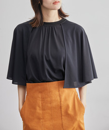 ROPE' | 【洗える】ケープスリーブカットーソー(Tシャツ/カットソー)