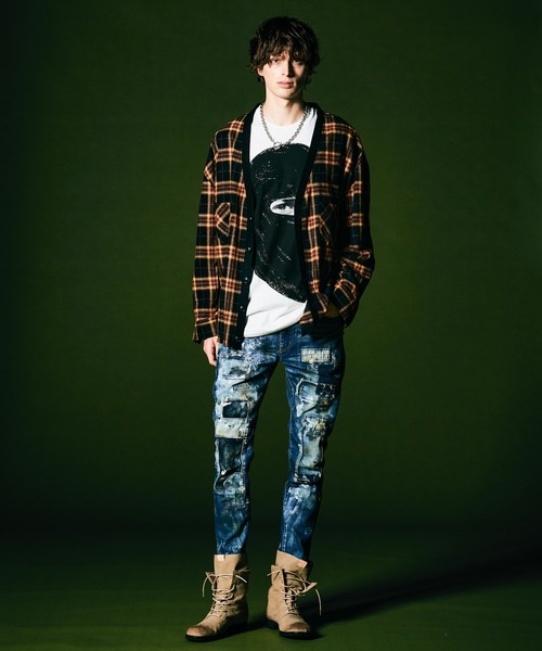 glamb（グラム）の「Dirt Unplugged Denim / ダートアンプラグドデニム（デニムパンツ・メンズ・インディゴブルー・S/M/L）」の17枚目の写真