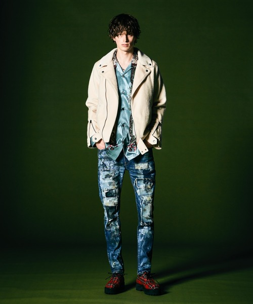 glamb（グラム）の「Dirt Unplugged Denim / ダートアンプラグドデニム（デニムパンツ・メンズ・インディゴブルー・S/M/L）」の3枚目の写真