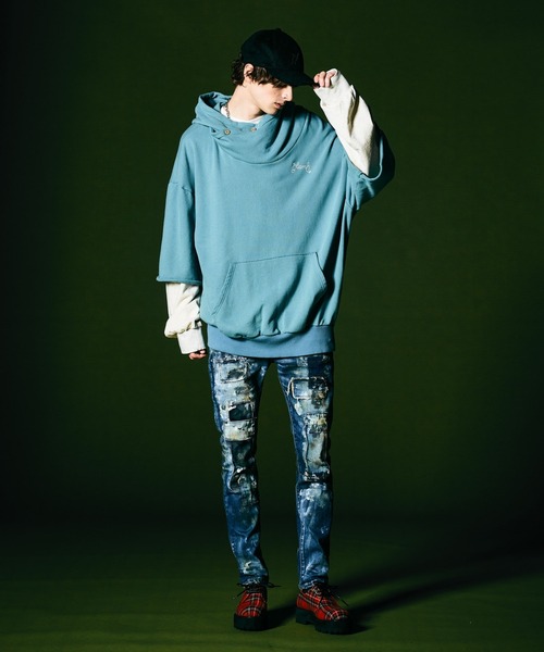glamb（グラム）の「Dirt Unplugged Denim / ダートアンプラグドデニム（デニムパンツ・メンズ・インディゴブルー・S/M/L）」の4枚目の写真