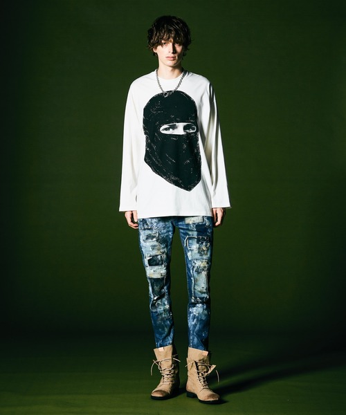 glamb（グラム）の「Dirt Unplugged Denim / ダートアンプラグドデニム（デニムパンツ・メンズ・インディゴブルー・S/M/L）」の11枚目の写真