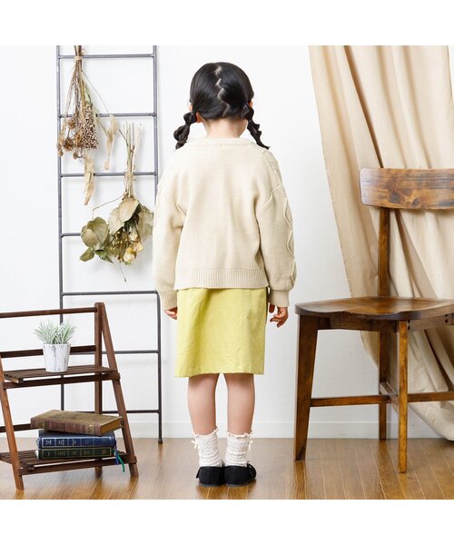 【新品オレボレブラ】フラワー＆女の子柄 ジップアップカーディガン 新品オレボレブラ】フラワー＆女の子柄 ジップアップカーディガン