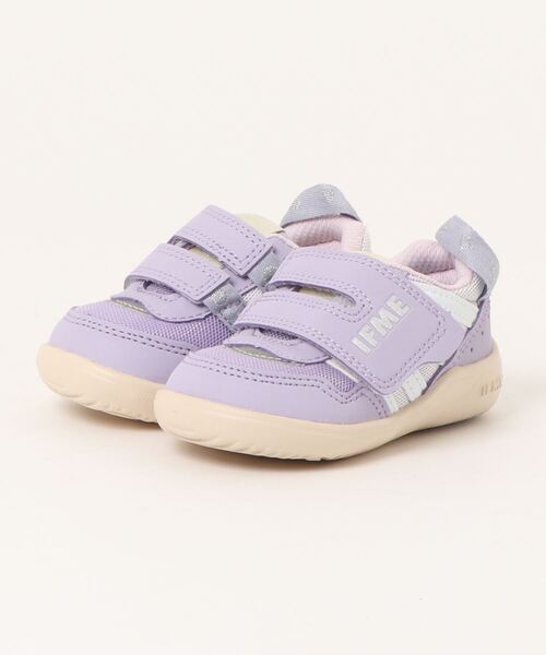 IFME(イフミー)の「《IFME》IFME BABY ワンベルト 20-3804(スニーカー・キッズ・ホワイト/グリーン/パープル/ピンク・12.0cm/14.5cm/13.0cm/13.5cm/15.0cm/14.0cm/12.5cm)」の4枚目の写真
