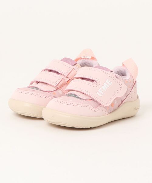 IFME(イフミー)の「《IFME》IFME BABY ワンベルト 20-3804(スニーカー・キッズ・ホワイト/グリーン/パープル/ピンク・12.0cm/14.5cm/13.0cm/13.5cm/15.0cm/14.0cm/12.5cm)」の1枚目の写真