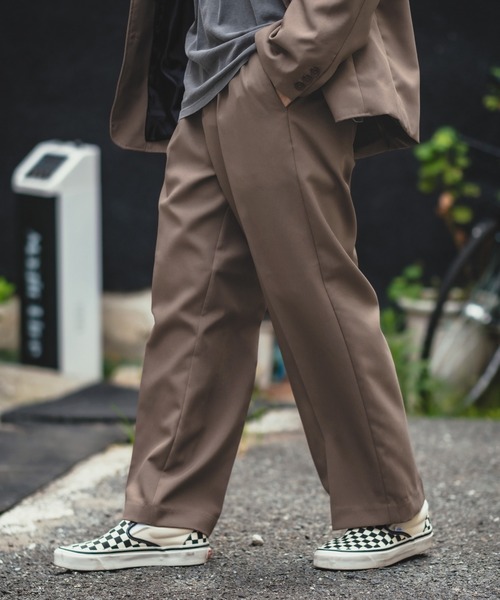 improves（インプローブス）の「【NULL】ポリ スラックス パンツ セットアップ対応（スラックス・メンズ・ブラック/ブラウン/ネイビー/スモークグレー・MEDIUM/LARGE）」の14枚目の写真