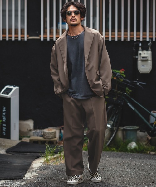 improves（インプローブス）の「【NULL】ポリ スラックス パンツ セットアップ対応（スラックス・メンズ・ブラック/ブラウン/ネイビー/スモークグレー・MEDIUM/LARGE）」の16枚目の写真