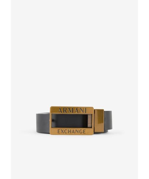 Armani Exchange アイコン ロゴ バックル リバーシブルベルト ARMANI EXCHANGE(アルマーニエクスチェンジ)の「【A|X