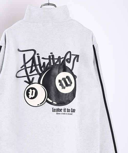 WESTSEA（ウエストシー）の「ストレッチ 裏起毛 ビリヤードロゴ サイコロ デザイン ハーフジッププルオーバー（スウェット・メンズ・グリーン/アッシュ/ブラック系その他/グレー系その他/杢グレー/ブラック・M/L）」の5枚目の写真