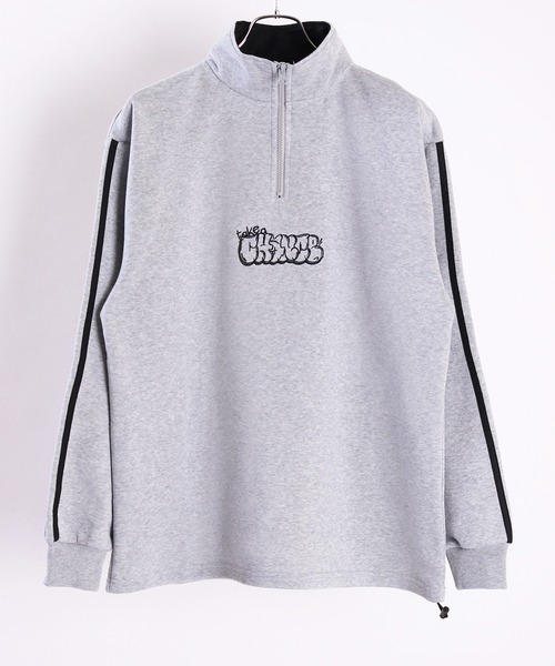 WESTSEA（ウエストシー）の「ストレッチ 裏起毛 ビリヤードロゴ サイコロ デザイン ハーフジッププルオーバー（スウェット・メンズ・グリーン/アッシュ/ブラック系その他/グレー系その他/杢グレー/ブラック・M/L）」の7枚目の写真