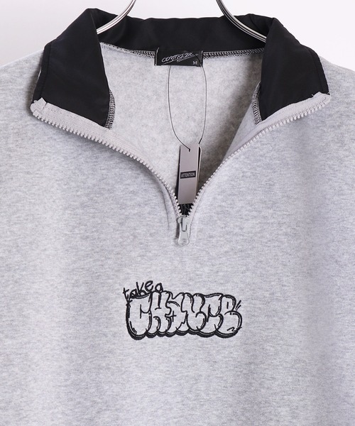 WESTSEA（ウエストシー）の「ストレッチ 裏起毛 ビリヤードロゴ サイコロ デザイン ハーフジッププルオーバー（スウェット・メンズ・グリーン/アッシュ/ブラック系その他/グレー系その他/杢グレー/ブラック・M/L）」の8枚目の写真