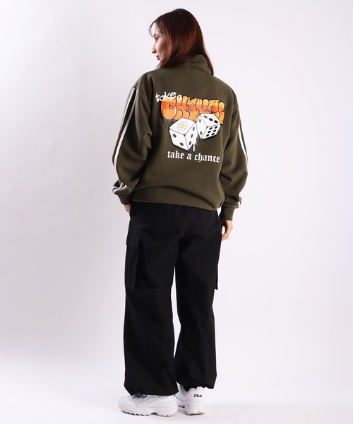 WESTSEA（ウエストシー）の「ストレッチ 裏起毛 ビリヤードロゴ サイコロ デザイン ハーフジッププルオーバー（スウェット・メンズ・グリーン/アッシュ/ブラック系その他/グレー系その他/杢グレー/ブラック・M/L）」の19枚目の写真