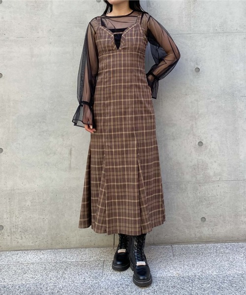 archives(アルシーヴ)の「チュールドロストTOPS(Tシャツ/カットソー・レディース・アイボリー/ブラック/ブラウン・MEDIUM)」の14枚目の写真
