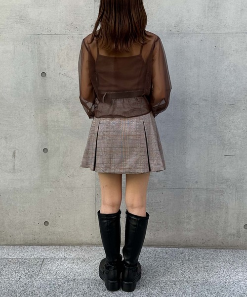 archives(アルシーヴ)の「チュールドロストTOPS(Tシャツ/カットソー・レディース・アイボリー/ブラック/ブラウン・MEDIUM)」の22枚目の写真