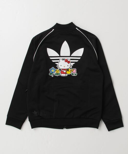 adidas（アディダス）の「アディダス オリジナルス × ハローキティ SST トップ / ジャージ / アディダスオリジナルス adidas Originals（ナイロンジャケット・キッズ・ブラック・130/140/150/160/170）」の9枚目の写真