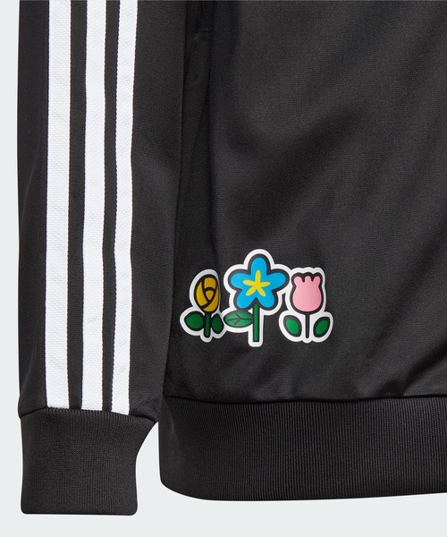 adidas（アディダス）の「アディダス オリジナルス × ハローキティ SST トップ / ジャージ / アディダスオリジナルス adidas Originals（ナイロンジャケット・キッズ・ブラック・130/140/150/160/170）」の7枚目の写真