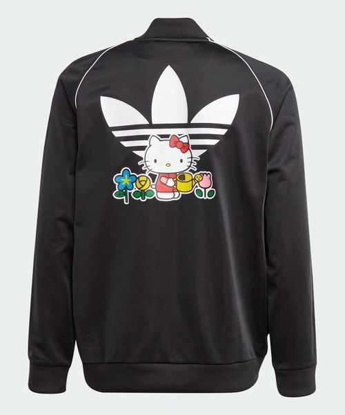 adidas（アディダス）の「アディダス オリジナルス × ハローキティ SST トップ / ジャージ / アディダスオリジナルス adidas Originals（ナイロンジャケット・キッズ・ブラック・130/140/150/160/170）」の5枚目の写真