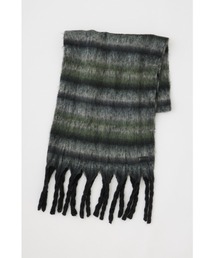 SHAGGY BORDER STOLE シャギー ボーダー ストール