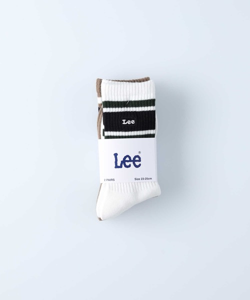 Lee(リー)の「Lee(リー)【2足セット】レギュラーソックス(ソックス/靴下・レディース・ブルー・L/M)」の2枚目の写真