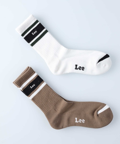 Lee(リー)の「Lee(リー)【2足セット】レギュラーソックス(ソックス/靴下・レディース・ブルー・L/M)」の4枚目の写真