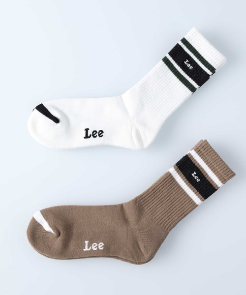 Lee(リー)の「Lee(リー)【2足セット】レギュラーソックス(ソックス/靴下・レディース・ブルー・L/M)」の5枚目の写真