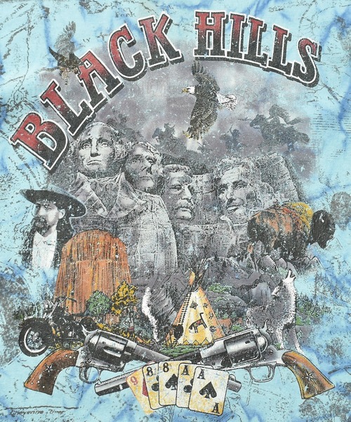 【ヴィンテージ古着】00's~ BLACK HILLS ブラックヒルズ タイダイ スーベニアTシャツ AOP（Tシャツ/カットソー）｜VINTAGE（ヴィンテージ）
