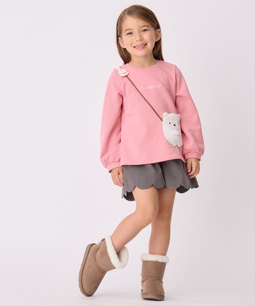 ANY(エニィ)の「【すみっコぐらし】ポシェット トレーナー(スウェット・キッズ・サックスブルー系/ピンク系/ライラック系・120/100/130/90/110)」の4枚目の写真