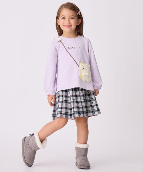 ANY(エニィ)の「【すみっコぐらし】ポシェット トレーナー(スウェット・キッズ・サックスブルー系/ピンク系/ライラック系・120/100/130/90/110)」の8枚目の写真