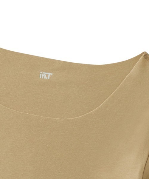 in.T(インティー)の「Tシャツ専用インナー『in.T(インティー)』クルーネックTシャツ 3分袖(インナーウェア/肌着・メンズ・ライトベージュ/ブラック・MEDIUM/LARGE/X-LARGE)」の9枚目の写真