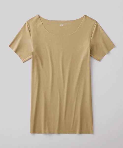 in.T(インティー)の「Tシャツ専用インナー『in.T(インティー)』クルーネックTシャツ 3分袖(インナーウェア/肌着・メンズ・ライトベージュ/ブラック・MEDIUM/LARGE/X-LARGE)」の6枚目の写真