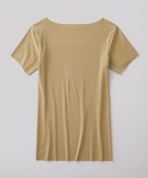 in.T(インティー)の「Tシャツ専用インナー『in.T(インティー)』クルーネックTシャツ 3分袖(インナーウェア/肌着・メンズ・ライトベージュ/ブラック・MEDIUM/LARGE/X-LARGE)」の5枚目の写真