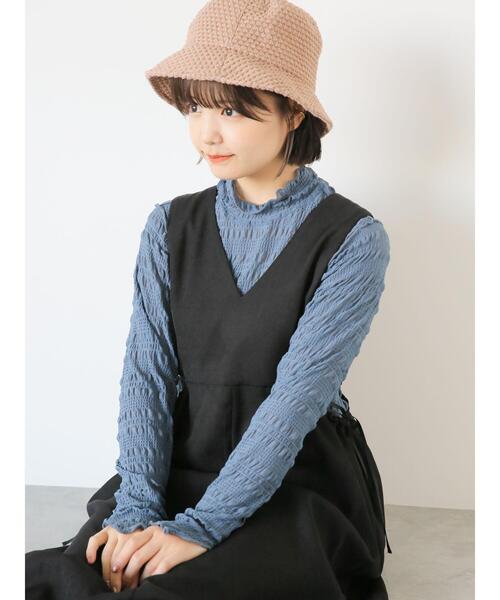 ehka sopo(エヘカソポ)の「サイドスリットジャンスカ(ワンピース・レディース・モカ/ブラック/グリーン・F)」の14枚目の写真