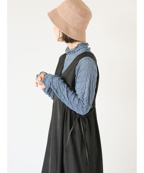 ehka sopo(エヘカソポ)の「サイドスリットジャンスカ(ワンピース・レディース・モカ/ブラック/グリーン・F)」の16枚目の写真