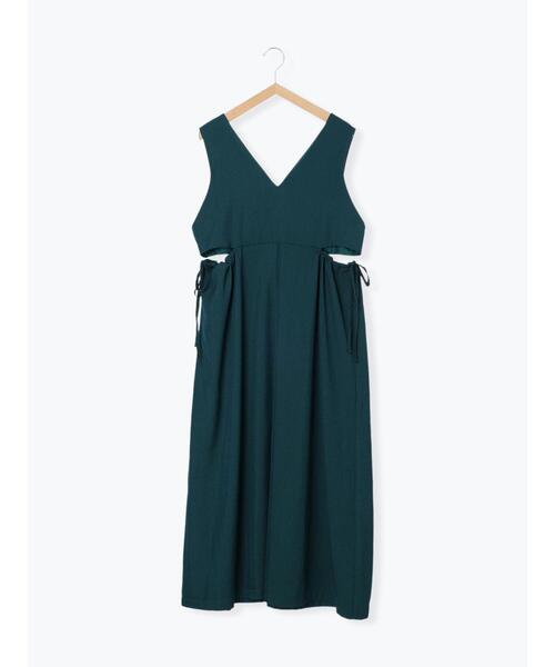 ehka sopo(エヘカソポ)の「サイドスリットジャンスカ(ワンピース・レディース・モカ/ブラック/グリーン・F)」の22枚目の写真