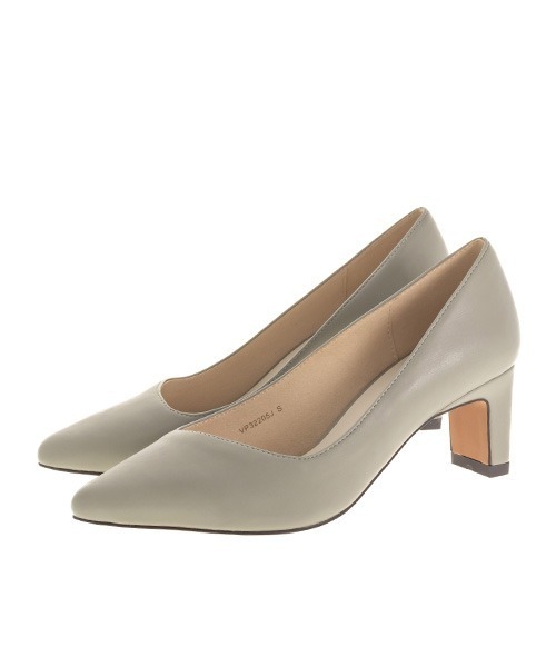 【セール】サステナブル 晴雨兼用 3E/3アーチフィットアシンメトリーカットパンプス（パンプス）｜A de Vivre（アドゥヴィーヴル）