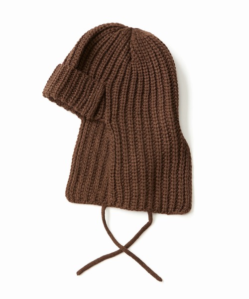 CONTROL FREAK（コントロールフリーク）の「CONTROL FREAK(コントロールフリーク)バラクラバニットキャップ（ニットキャップ/ビーニー・レディース・ブラック/ベージュ/アイボリー/ブラウン/レッド・FREE）」の21枚目の写真