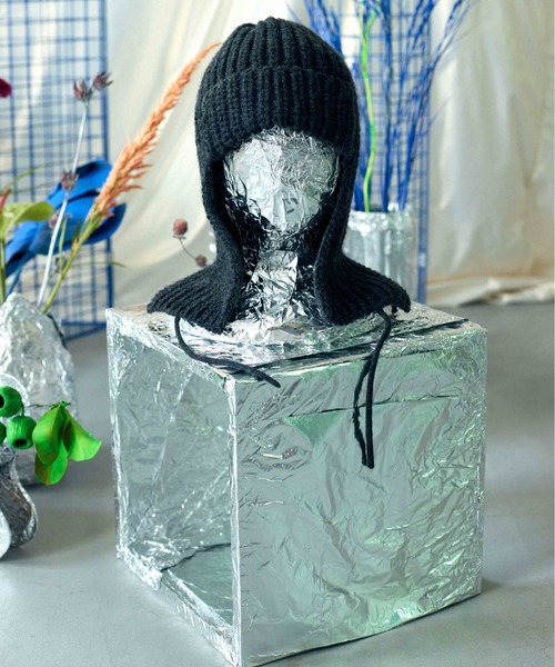 CONTROL FREAK（コントロールフリーク）の「CONTROL FREAK(コントロールフリーク)バラクラバニットキャップ（ニットキャップ/ビーニー・レディース・ブラック/ベージュ/アイボリー/ブラウン/レッド・FREE）」の8枚目の写真