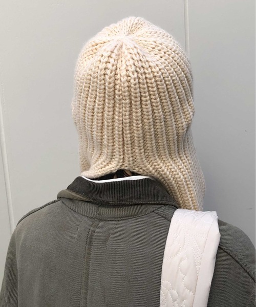 CONTROL FREAK（コントロールフリーク）の「CONTROL FREAK(コントロールフリーク)バラクラバニットキャップ（ニットキャップ/ビーニー・レディース・ブラック/ベージュ/アイボリー/ブラウン/レッド・FREE）」の18枚目の写真