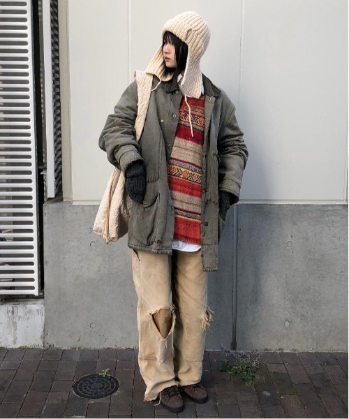 CONTROL FREAK（コントロールフリーク）の「CONTROL FREAK(コントロールフリーク)バラクラバニットキャップ（ニットキャップ/ビーニー・レディース・ブラック/ベージュ/アイボリー/ブラウン/レッド・FREE）」の16枚目の写真