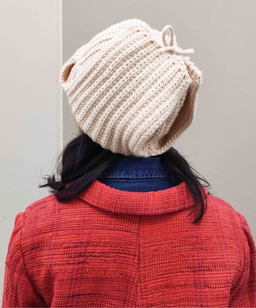 CONTROL FREAK（コントロールフリーク）の「CONTROL FREAK(コントロールフリーク)バラクラバニットキャップ（ニットキャップ/ビーニー・レディース・ブラック/ベージュ/アイボリー/ブラウン/レッド・FREE）」の7枚目の写真