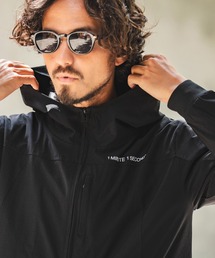 mj9558- stretch nylon padding hooded jacket フーデッドジャケット