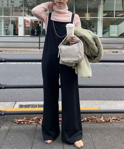 SHENERY（シーナリー）の「カットジョーゼットキャミサロペット（サロペット/オーバーオール・レディース・ブラック・36/38）」の12枚目の写真