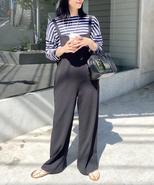 SHENERY（シーナリー）の「カットジョーゼットキャミサロペット（サロペット/オーバーオール・レディース・ブラック・36/38）」の6枚目の写真