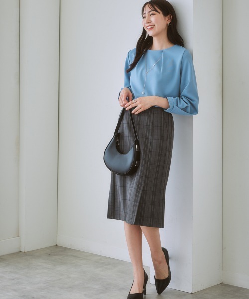 7days Life Styling（セブンデイズライフスタイリング）の「【あったか裏起毛】ウール調ストレッチナロースカート（スーツスカート・レディース・モカ/ブラウン系その他/グレー系その他・LL/S/L/M）」の5枚目の写真