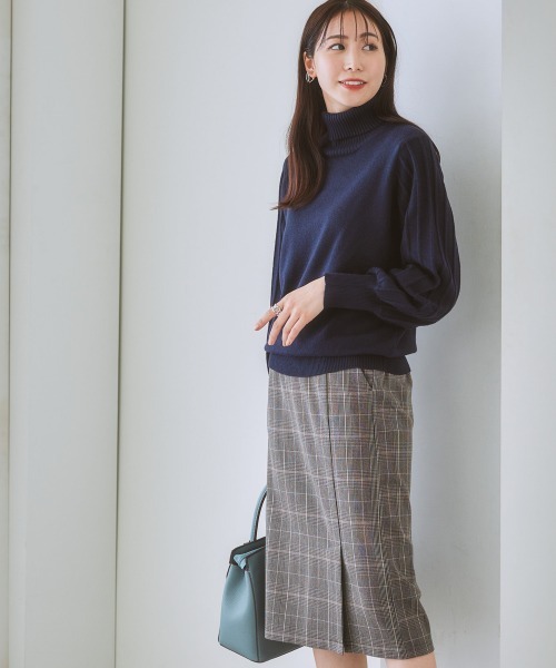 7days Life Styling（セブンデイズライフスタイリング）の「【あったか裏起毛】ウール調ストレッチナロースカート（スーツスカート・レディース・モカ/ブラウン系その他/グレー系その他・LL/S/L/M）」の12枚目の写真