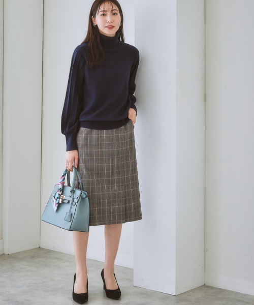 7days Life Styling（セブンデイズライフスタイリング）の「【あったか裏起毛】ウール調ストレッチナロースカート（スーツスカート・レディース・モカ/ブラウン系その他/グレー系その他・LL/S/L/M）」の13枚目の写真