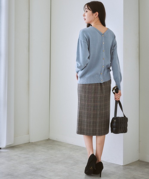 7days Life Styling（セブンデイズライフスタイリング）の「【あったか裏起毛】ウール調ストレッチナロースカート（スーツスカート・レディース・モカ/ブラウン系その他/グレー系その他・LL/S/L/M）」の16枚目の写真